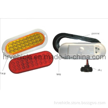 LED 6" Stop Turn Indicator Tail Lamp for Truck